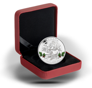 2011 1/2oz $10 WINTER TOWN FINE SILVER COIN
