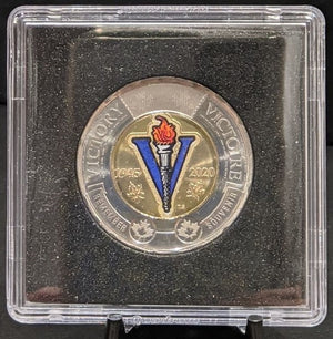 2020 COLOURED TOONIE - 75TH ANNIVERSARY OF THE END OF THE SECOND WORLD WAR