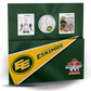 2012 25c THE EDMONTON ESKIMOS COLOURED COIN AND STAMP SET