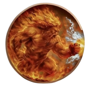 [LIMITED EDITION DUOSTACK] 2oz FIRE & ICE BEASTS COPPER ROUNDS