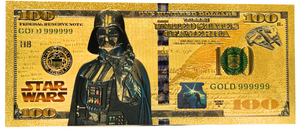 $100 STAR WARS: DARTH VADER NOVELTY GOLD FOIL NOTES