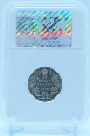 1908 25 CENT CANADA – MS 64 - GRADED