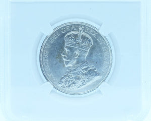1913 50 CENT CANADA – AU 58 – GRADED