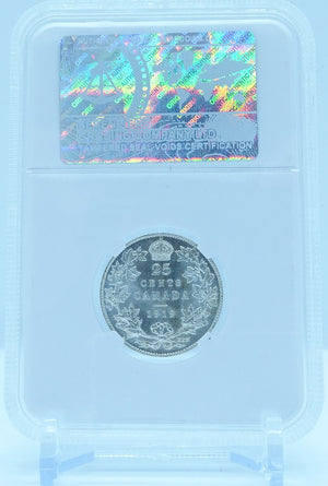 1919 25 CENT CANADA – MS 65 - GRADED