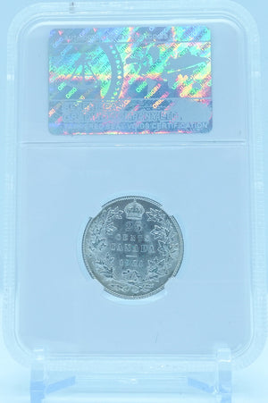 1921 25 CENT CANADA – AU 58 - GRADED