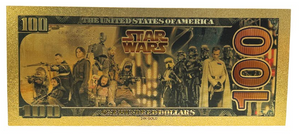 $100 STAR WARS: LUKE SKYWALKER NOVELTY GOLD FOIL NOTES