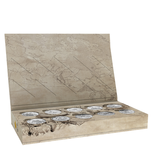 2014 (7.4oz) $15 EXPLORING CANADA 10-COIN SET