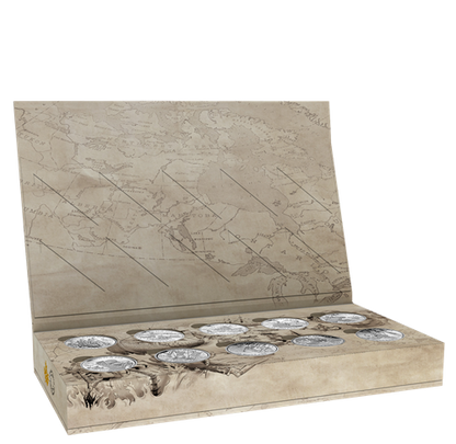 2014 (7.4oz) $15 EXPLORING CANADA 10-COIN SET
