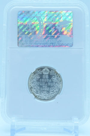 1935 25 CENT CANADA – AU 58 - GRADED