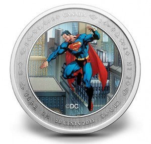 2013 COIN AND STAMP SET - 75TH ANNIVERSARY OF SUPERMAN - THEN AND NOW