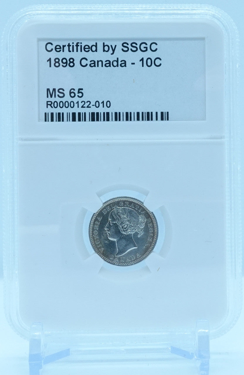 1898 10 CENT CANADA – MS 65 - GRADED