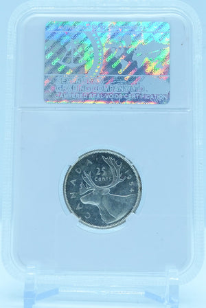 1954 25 CENT CANADA – MS 65 - GRADED