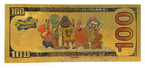 $100 SPONGEBOB: MR. KRABS NOVELTY GOLD FOIL NOTES