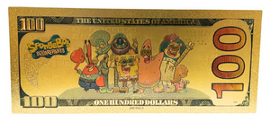$100 SPONGEBOB: SANDY NOVELTY GOLD FOIL NOTES