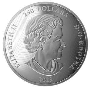 E-TRANSFER ONLY - 2015 $250 KILO MAPLE LEAF FOREVER HOLOGRAM FINE SILVER COIN