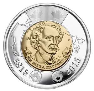 2015 $2 CANADA 150 COLLECTION: SIR JOHN MACDONALD COIN PACK