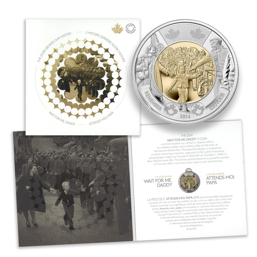 2014 $2 WAIT FOR ME DADDY - COMMEMORATIVE TOONIE