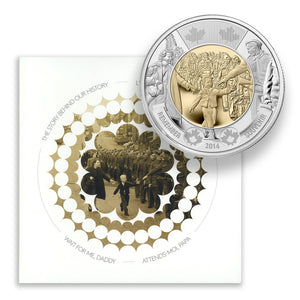 2014 $2 WAIT FOR ME DADDY - COMMEMORATIVE TOONIE
