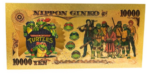 10000 YEN NINJA TURTLES: SPLINTER NOVELTY GOLD FOIL NOTES