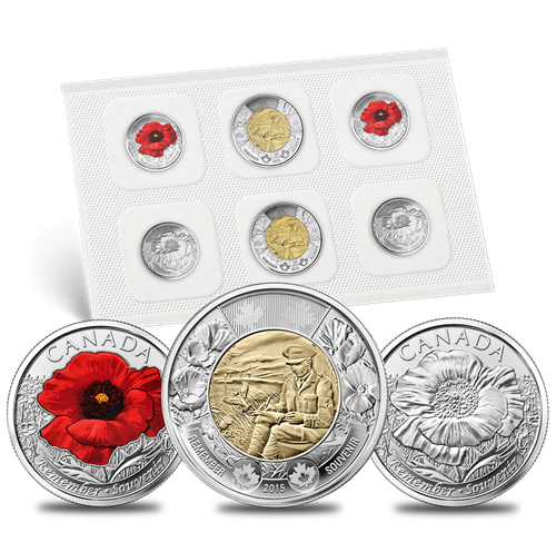 2015 REMEMBRANCE: 100TH ANNIVERSARY OF IN FLANDERS FIELDS COIN SET