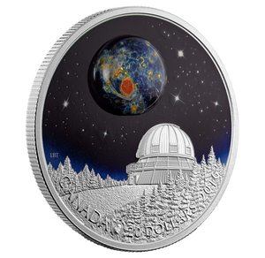 2016 1oz $20 THE UNIVERSE - BOROSILICATE GLASS - GLOW-IN-THE-DARK FINE SILVER COIN