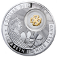 2014 $1 SYMBOLS OF LUCK FOUR-LEAF CLOVER FINE SILVER COIN