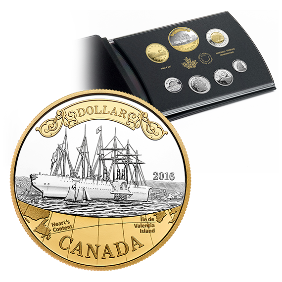 2016 RCNA 150TH ANNIVERSARY OF THE TRANSATLANTIC CABLE FINE SILVER PROOF SET