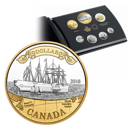 2016 RCNA 150TH ANNIVERSARY OF THE TRANSATLANTIC CABLE FINE SILVER PROOF SET