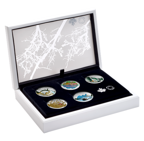 2016 5oz $15 LANDSCAPE ILLUSIONS 5-COIN SET IN PRESENTATION CASE (TONED)