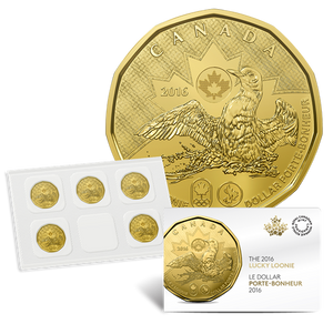 2016 $1 CIRCULATION 5-PACK - LUCKY LOONIE