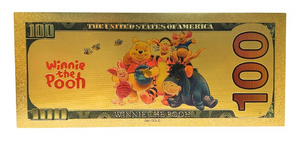 $100 DISNEY: PIGLET NOVELTY GOLD FOIL NOTES