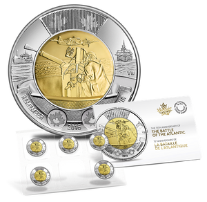2016 $2 - 75TH ANNIVERSARY OF THE BATTLE OF THE ATLANTIC CIRCULATION COIN