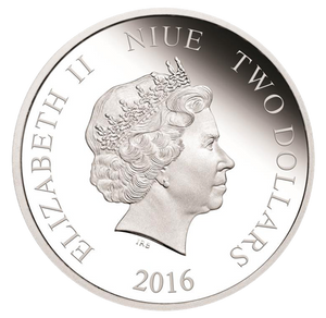 2016 1oz $2 LOVE IS PRECIOUS: HUMMING BIRDS FINE SILVER COIN (TONED)