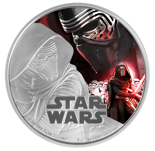 2016 $2 STAR WARS: KYLO REN FINE SILVER COIN (LIMITED EDITION)