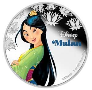 2016 1oz $2 DISNEY PRINCESS: MULAN FINE SILVER COIN
