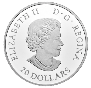 2017 1oz $20 CANADIAN UNDERWATER LIFE FINE SILVER COIN