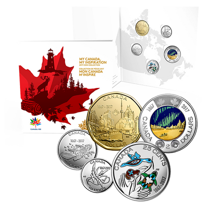 2017 MY CANADA - 5-COIN SET - MY INSPIRATION COLLECTOR CARD