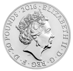 2016 £20 QUEEN'S 90TH ANNIVERSARY FINE SILVER COIN