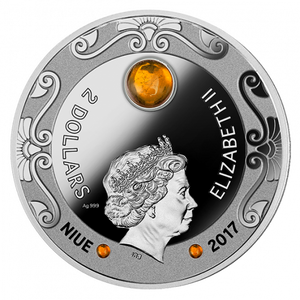 2017 2oz $2 FALCON OF TUTANKHAMUN FINE SILVER COIN