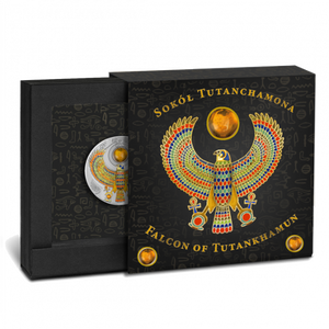 2017 2oz $2 FALCON OF TUTANKHAMUN FINE SILVER COIN
