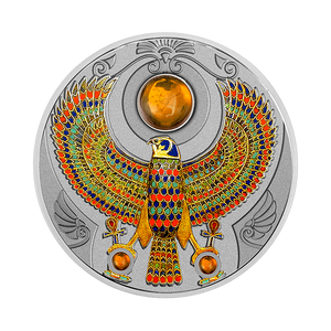 2017 2oz $2 FALCON OF TUTANKHAMUN FINE SILVER COIN