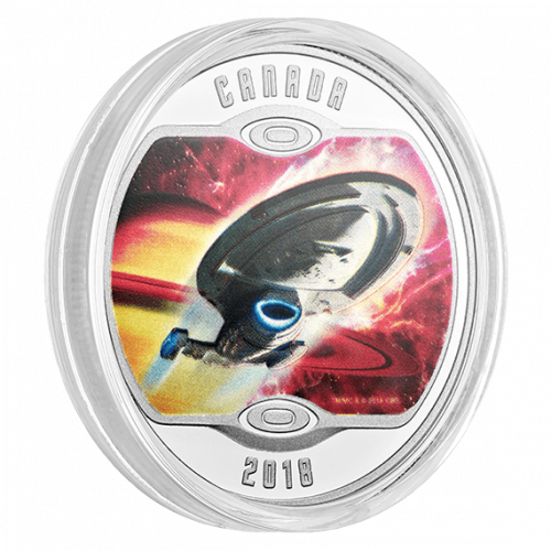 2018 1/2oz $10 STAR TREK™: USS VOYAGER NCC-74656 FINE SILVER COIN (NO SLEEVE)
