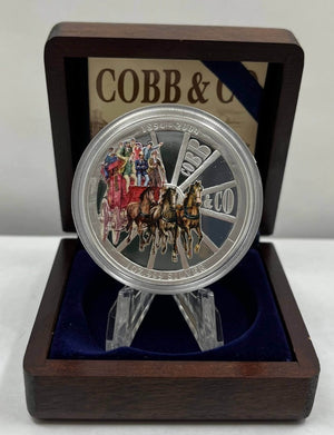 2004 1oz COBB & CO FINE SILVER COIN
