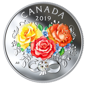 2019 1/4oz $3 CELEBRATION OF LOVE FINE SILVER COIN