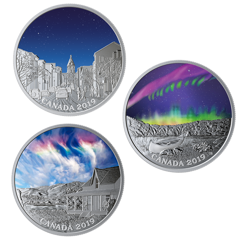 2019 3oz $20 FINE SILVER 3-COIN SET SKY WONDERS SUBSCRIPTION BOX