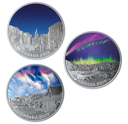 2019 3oz $20 FINE SILVER 3-COIN SET SKY WONDERS SUBSCRIPTION BOX