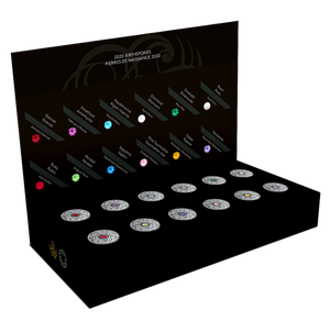 2020 3oz $5 12-BIRTHSTONES WITH SWAROVSKI CRYSTALS (FINE SILVER)