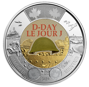 2019 2-DOLLAR 75TH ANNIVERSARY OF D-DAY COLLECTION 2-ROLL SET
