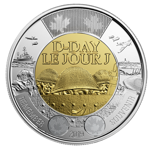 2019 2-DOLLAR 75TH ANNIVERSARY OF D-DAY COLLECTION 2-ROLL SET