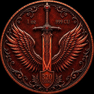 1oz FIRE DRAGON LIBERTAD TRIBUTE COPPER ROUND